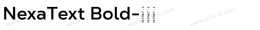 NexaText Bold字体转换 NexaText Bold字体转换